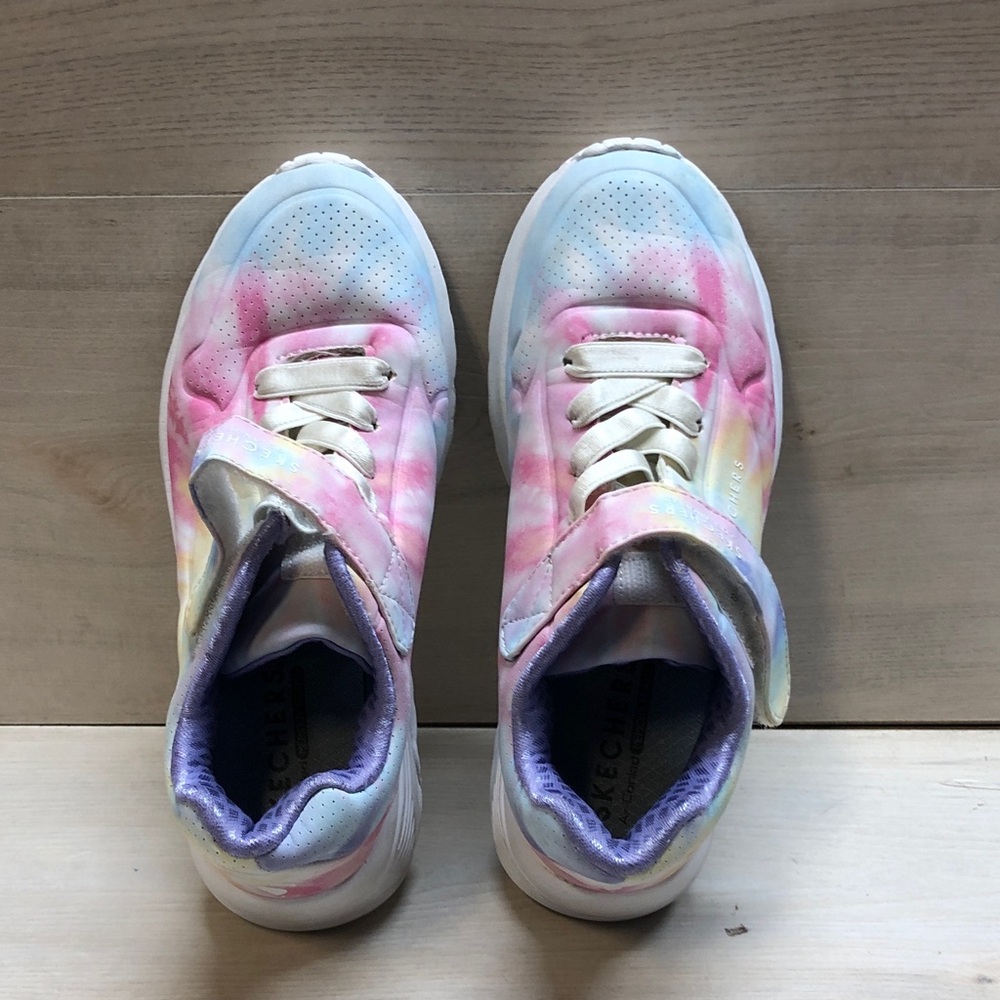 Skechers Kids Tie-Dye Pastel Sneakers - Pink, Purple, Blue, Yellow